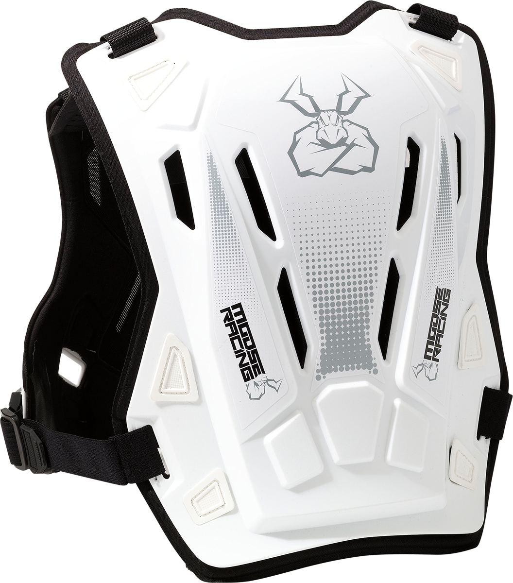 MOOSE OFFROAD Youth Agroid™ Chest Guard - White - S/M 2701-1118