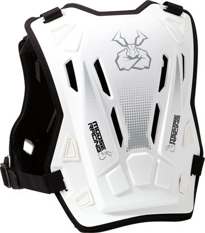 MOOSE OFFROAD Youth Agroid™ Chest Guard - White - S/M 2701-1118