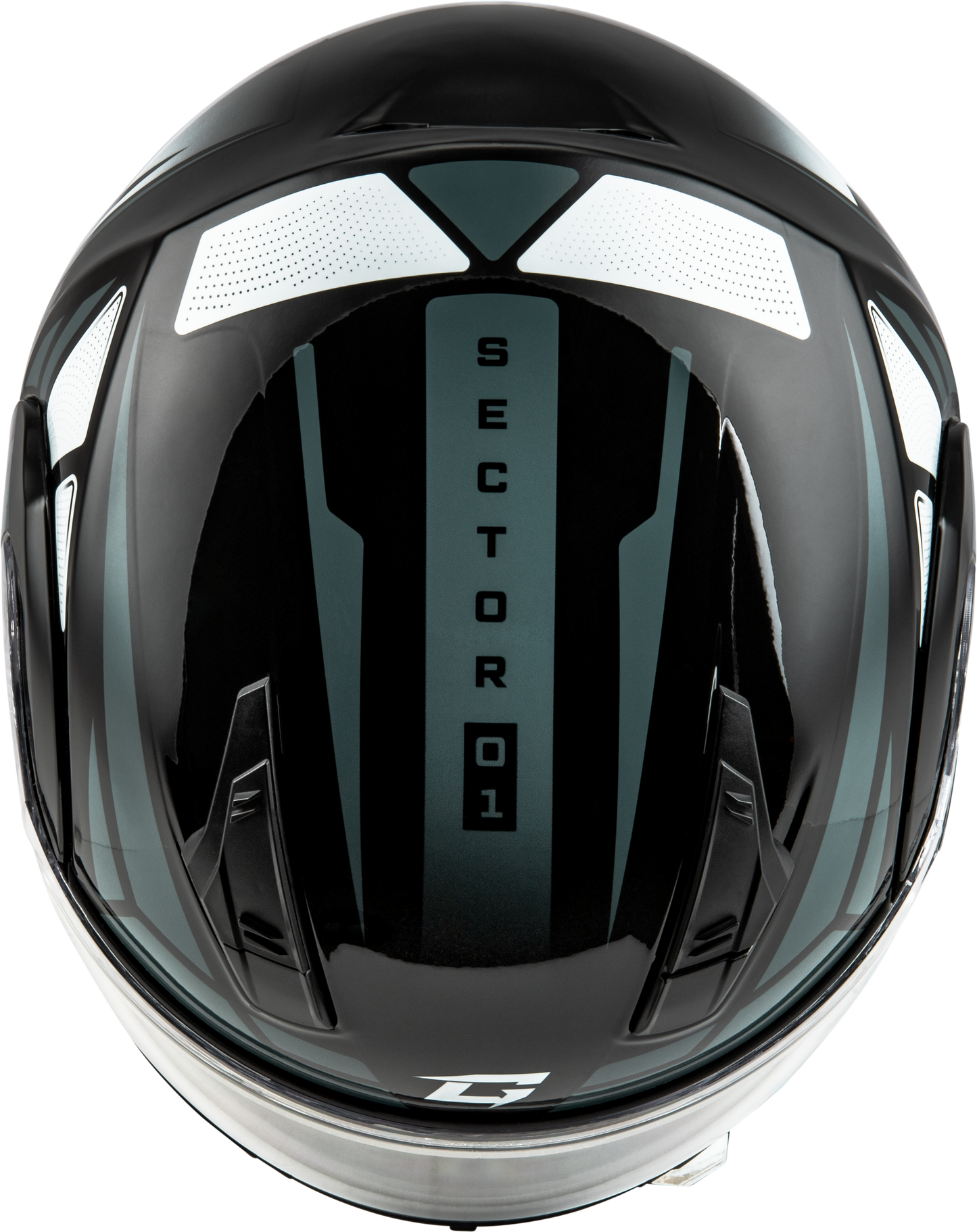 Md 04 Sector Helmet Black/Silver Md