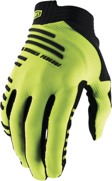 100% R-Core MTB Gloves - Fluorescent Yellow - Small 10027-00010
