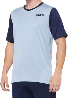 100% Ridecamp Short-Sleeve Jersey - Blue/Navy - Small 40027-00010