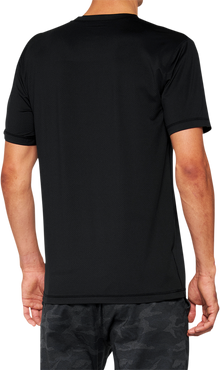 100% Mission Athletic T-Shirt - Black - Medium 20014-00001