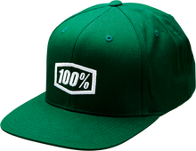 100% Icon Snapback Hat - Forest Green - One Size 20044-00002