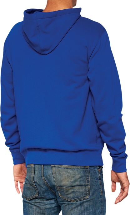 100% Official Fleece Zip-Up Hoodie - Royal - XL 20032-00023