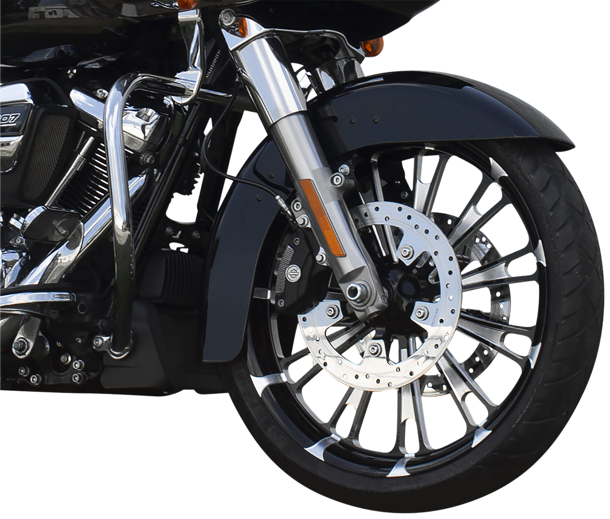 COASTAL MOTO Wheel - Fuel - Front - Dual Disc/with ABS - Black Cut - 21x3.25 - FL FUL-213-BC-ABST