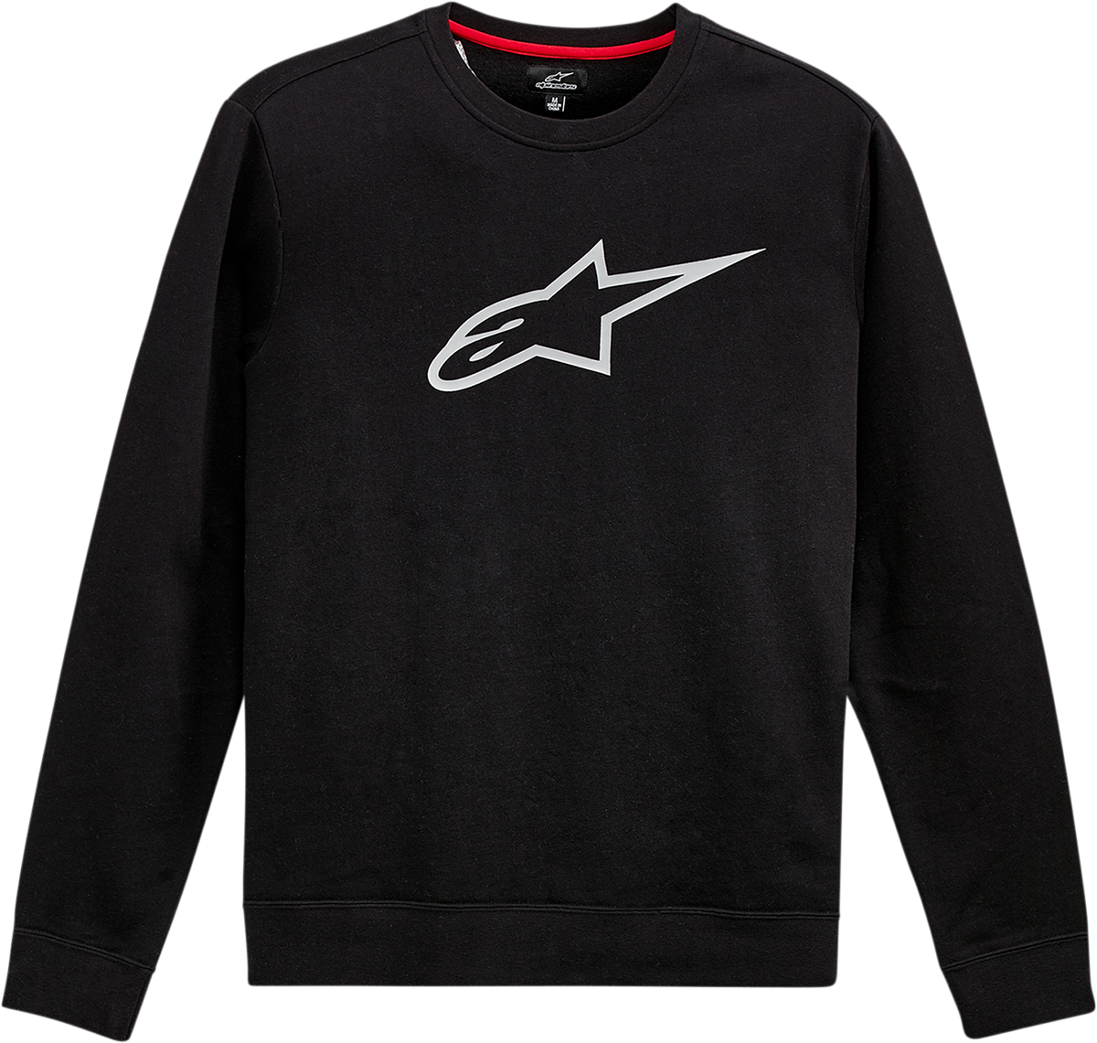 ALPINESTARS Ageless Crew Fleece - Black/Gray - Large 1212513221011L