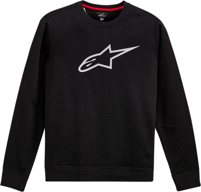 ALPINESTARS Ageless Crew Fleece - Black/Gray - Medium 1212513221011M