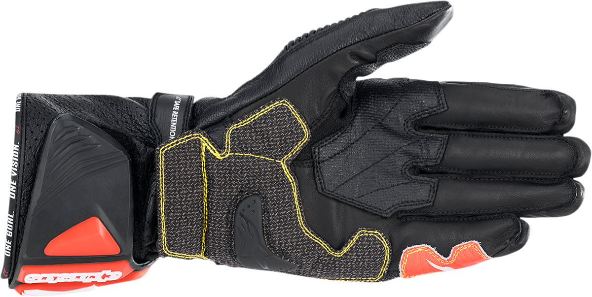 ALPINESTARS GP Tech V2 S Gloves - Black/White/Fluo Red - Large 3556422-1231-L