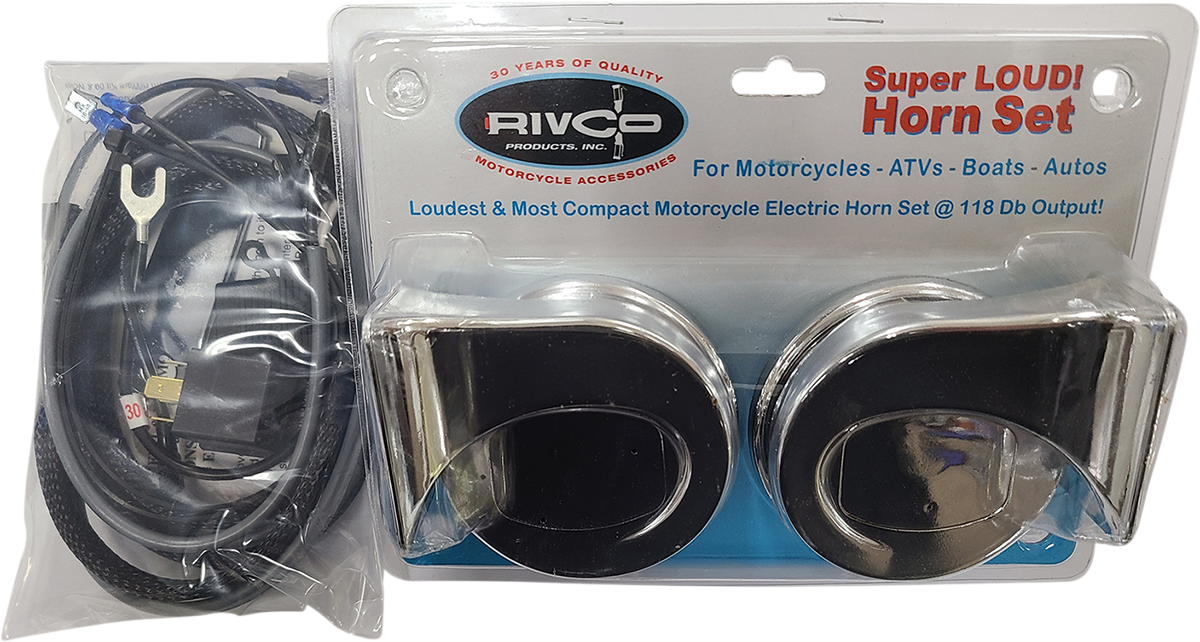 RIVCO PRODUCTS Electric Horn - Black - Harley Davidson EH275K
