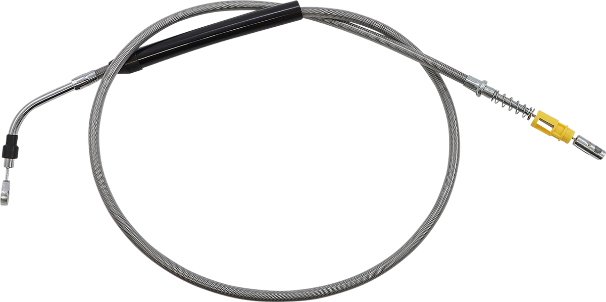 LA CHOPPERS Stainless Steel Braided Clutch Cable - 18"-20" Ape Hangers - '21-'22 FLH LA-8056C19
