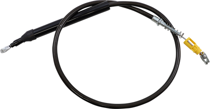LA CHOPPERS Midnight Braided Clutch Cable - Quick Connect - 12"-14" Ape Hanger Handlebars - '18-'21 Softail LA-8155C13M
