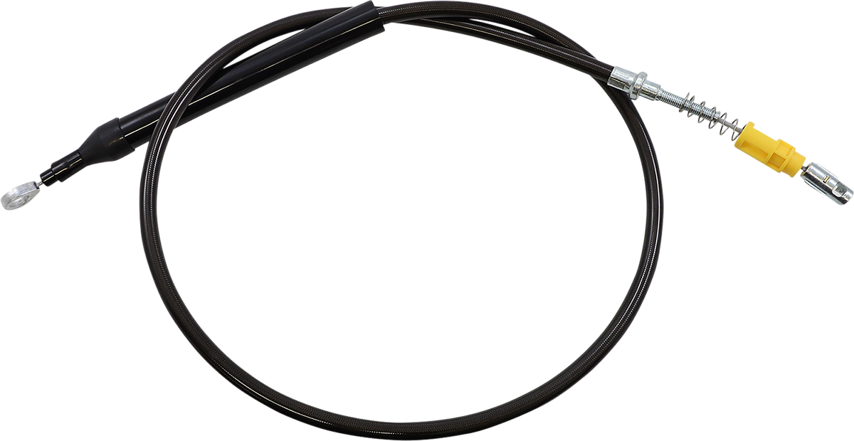LA CHOPPERS Midnight Braided Clutch Cable - Quick Connect - 18"-20" Ape Hanger Handlebars - '18-'21 Softail LA-8155C19M