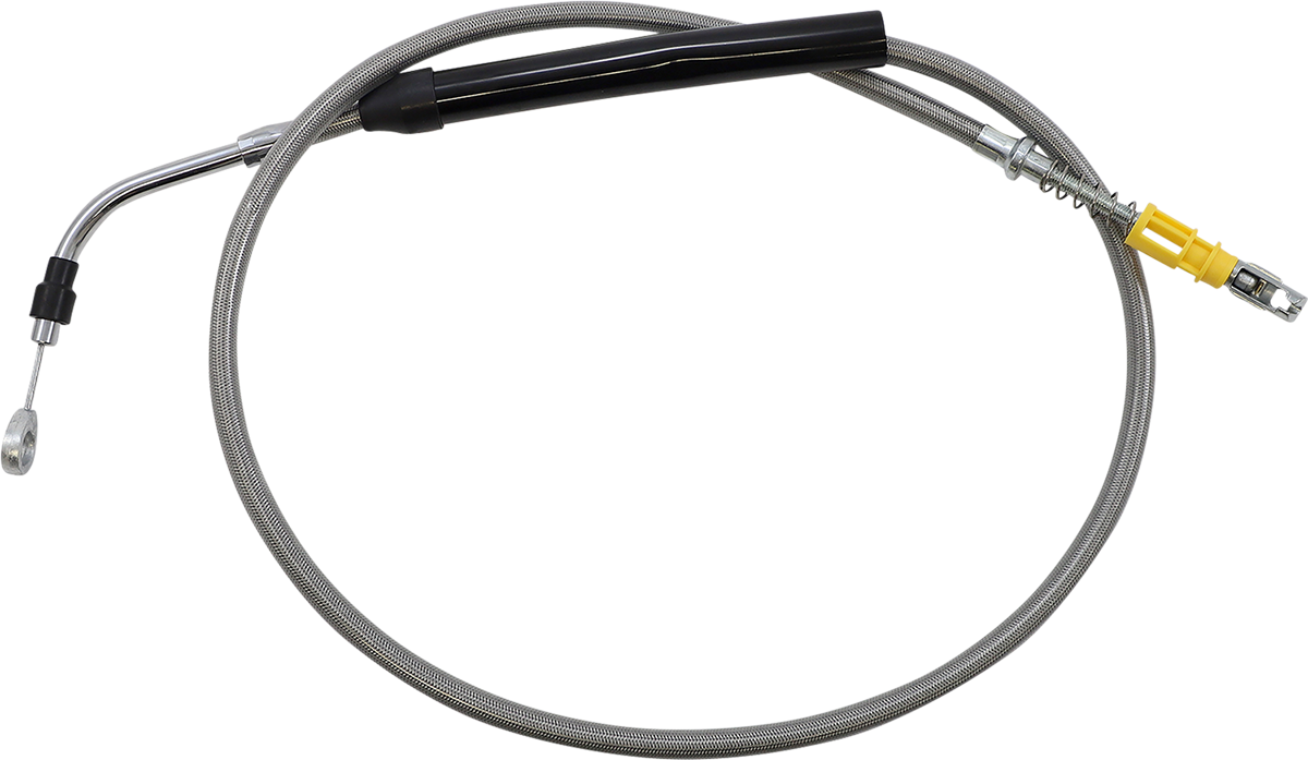 LA CHOPPERS Stainless Steel Braided Clutch Cable - 12"-14" Ape Hangers - '21-'22 FLH LA-8056C13