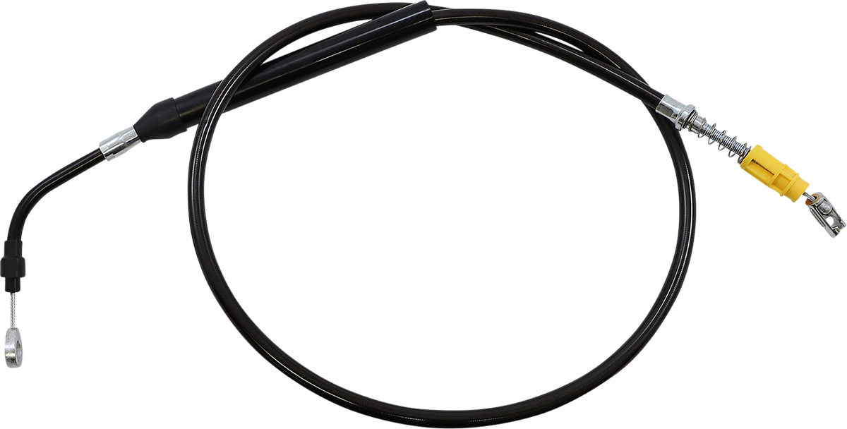 LA CHOPPERS Midnight Braided Clutch Cable - 12"-14" Ape Hanger Handlebars - '21-'22 FLH LA-8056C13M