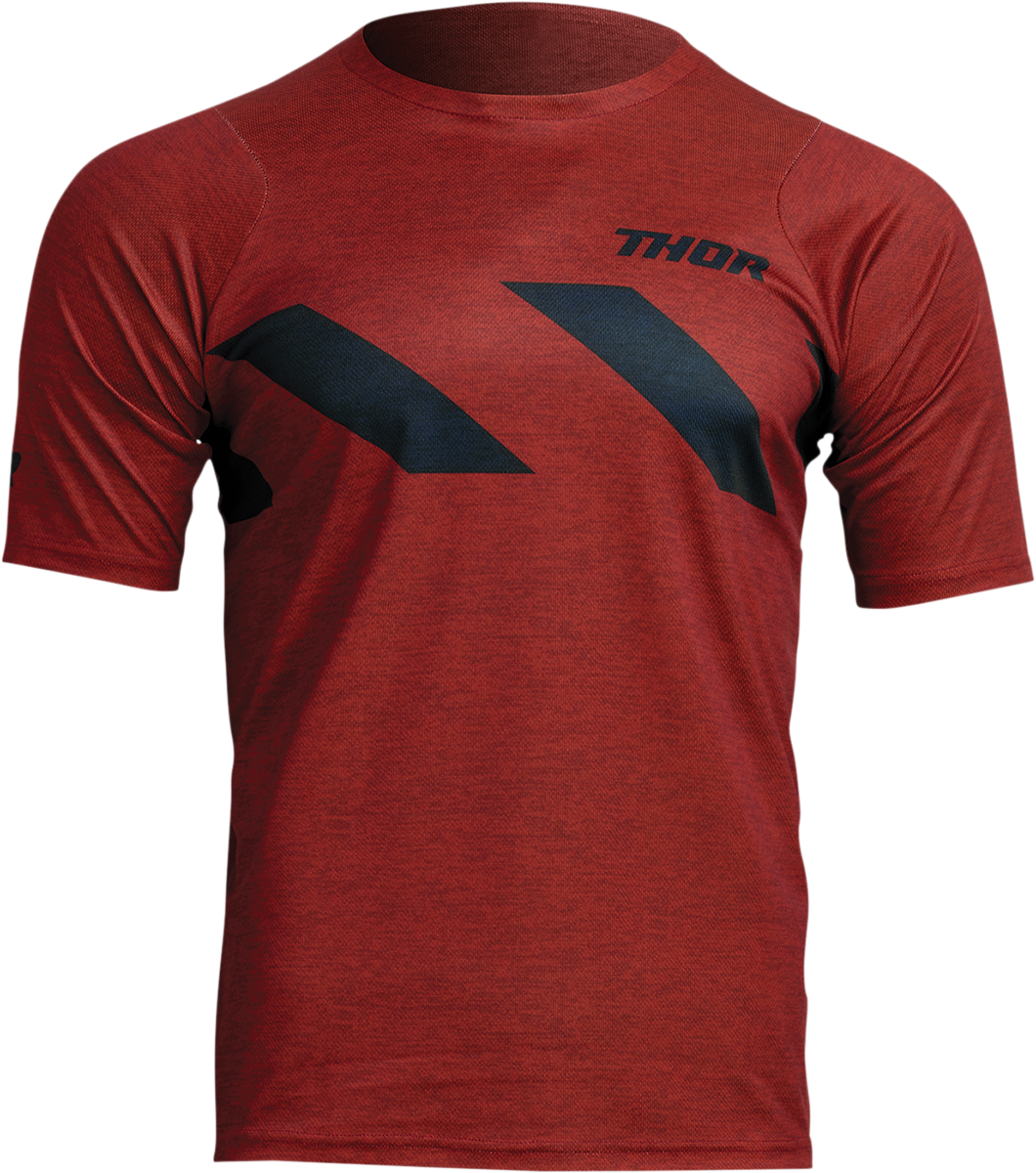 THOR Assist Hazard Short-Sleeve Jersey - Heather Red/Black - 2XL 5020-0006