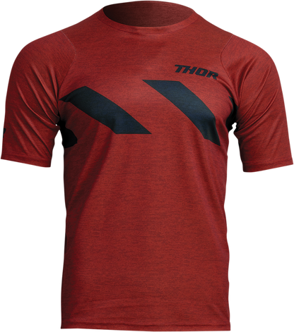 THOR Assist Hazard Short-Sleeve Jersey - Heather Red/Black - 2XL 5020-0006