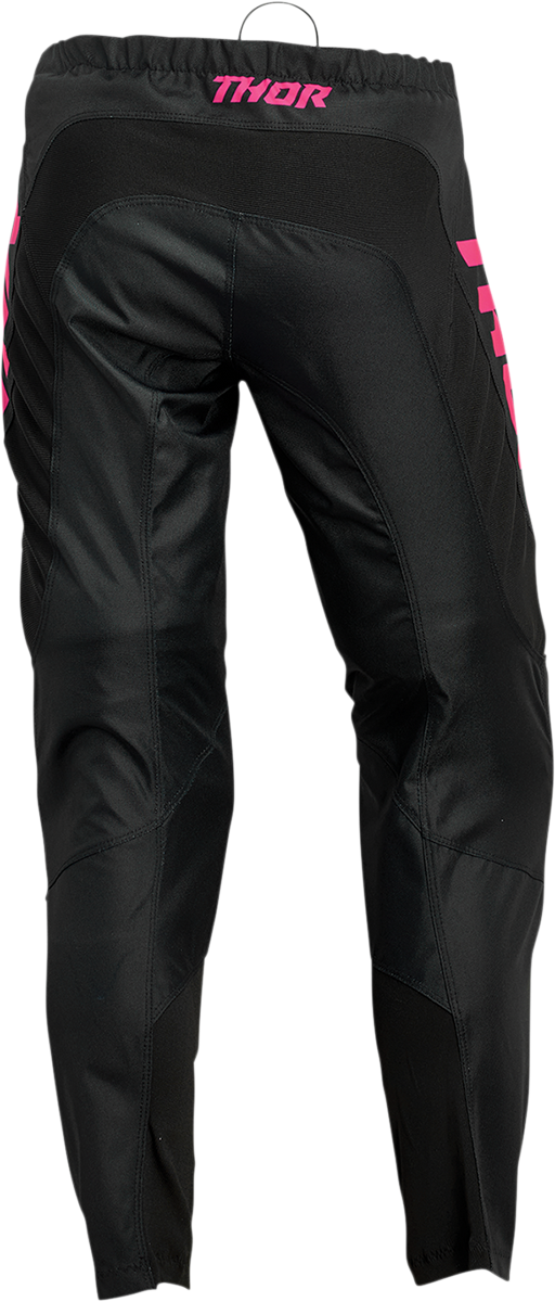THOR Women's Sector Minimal Pants - Black/Pink Fluo - US 11/12 2902-0310