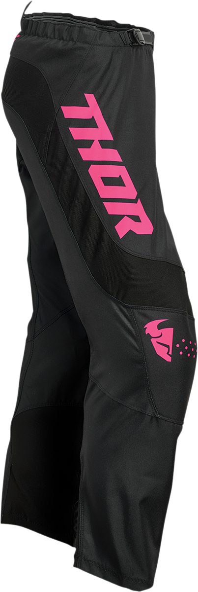 THOR Women's Sector Minimal Pants - Black/Pink Fluo - US 7/8 2902-0308