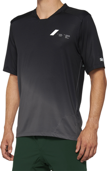 100% Celium Short-Sleeve Jersey - Short-Sleeve - Black/Charcoal - Small 40011-00000