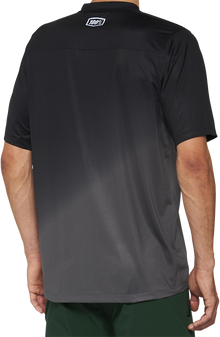 100% Celium Short-Sleeve Jersey - Short-Sleeve - Black/Charcoal - Small 40011-00000