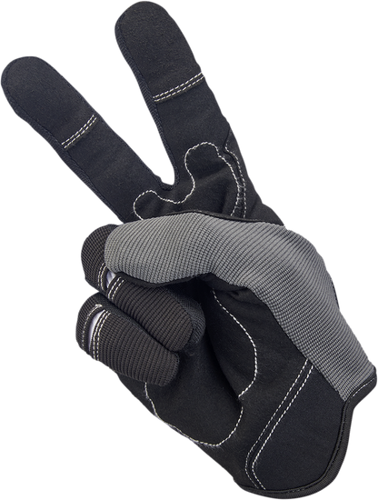 BILTWELL Moto Gloves - Gray/Black - 2XL 1501-1101-006