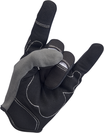 BILTWELL Moto Gloves - Gray/Black - 2XL 1501-1101-006