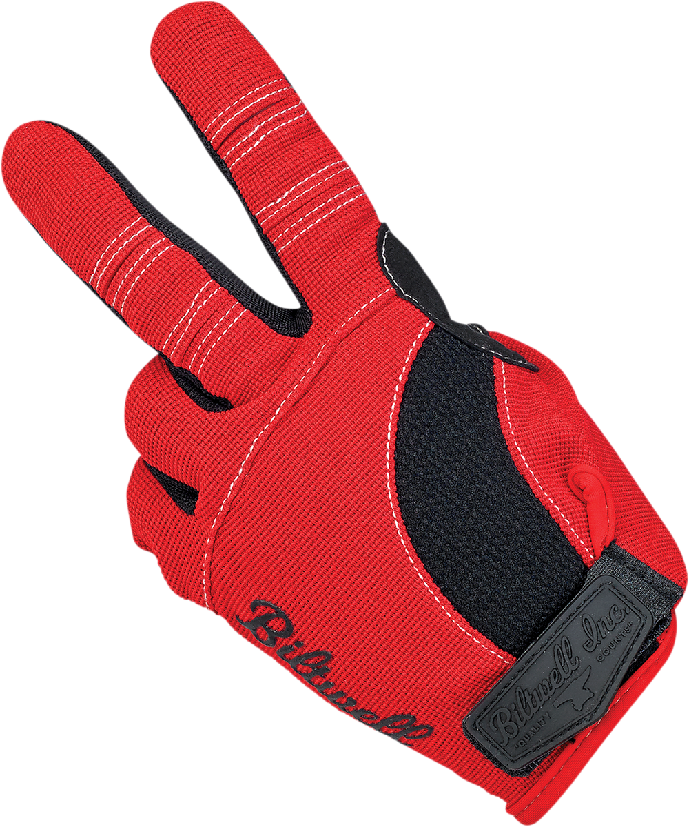 BILTWELL Moto Gloves - Red/White/Blue - XS 1501-1208-001