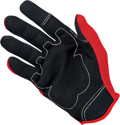 BILTWELL Moto Gloves - Red/White/Blue - Small 1501-1208-002