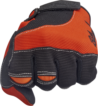 BILTWELL Moto Gloves - Orange/Black - Medium 1501-0106-003