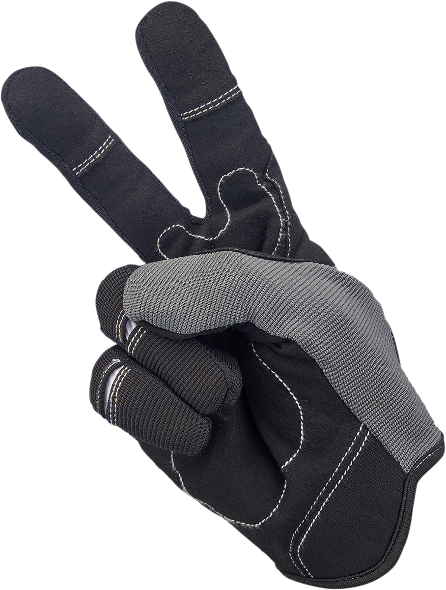 BILTWELL Moto Gloves - Gray/Black - XL 1501-1101-005