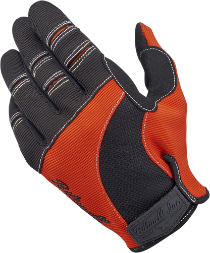 BILTWELL Moto Gloves - Orange/Black - Medium 1501-0106-003