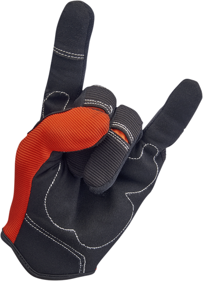 BILTWELL Moto Gloves - Orange/Black - XL 1501-0106-005