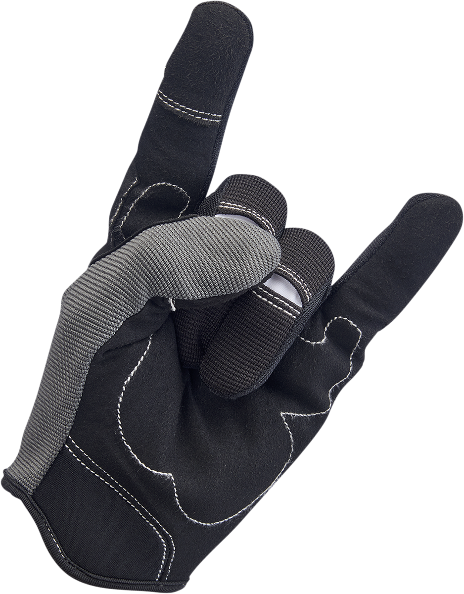 BILTWELL Moto Gloves - Gray/Black - XS 1501-1101-001
