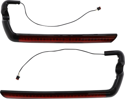 CUSTOM DYNAMICS LED Saddlebag Light - Red - Black CD-SB-SIDE-RB