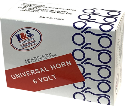 K&S TECHNOLOGIES Horn - Universal - Black 11-0106