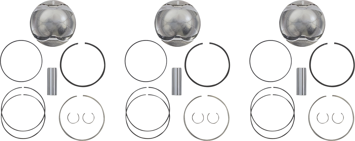 WOSSNER Piston Kit - 73.94 mm - Ski Doo K7509DA-3
