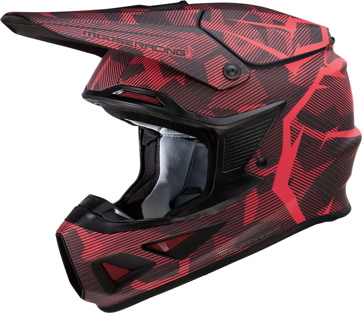 MOOSE OFFROAD F.I. Helmet - Agroid Camo - MIPS® - Red/Black - Large 0110-7762