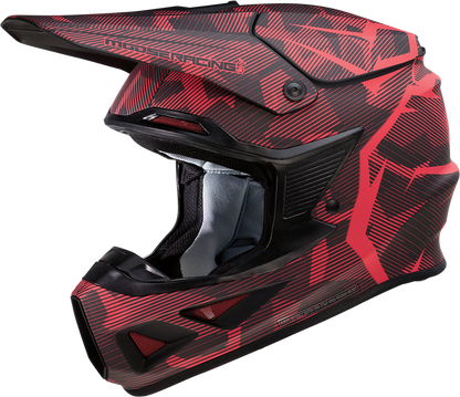 MOOSE OFFROAD F.I. Helmet - Agroid Camo - MIPS® - Red/Black - Medium 0110-7761