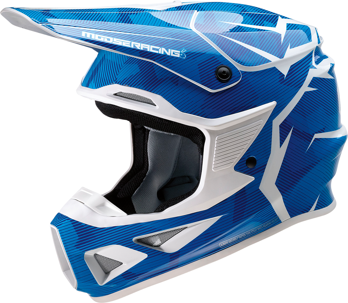MOOSE OFFROAD F.I. Helmet - Agroid Camo - MIPS® - Blue/White - Large 0110-7769
