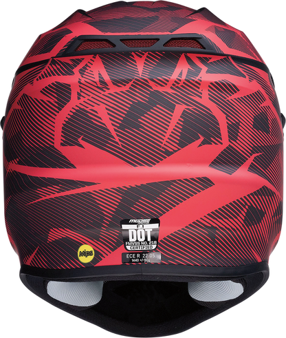 MOOSE OFFROAD F.I. Helmet - Agroid Camo - MIPS® - Red/Black - 2XL 0110-7764