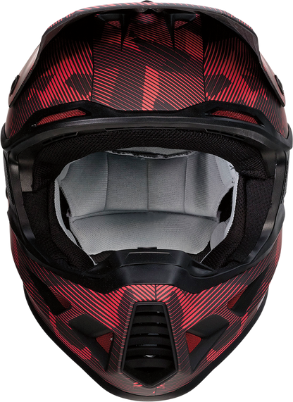 MOOSE OFFROAD F.I. Helmet - Agroid Camo - MIPS® - Red/Black - XL 0110-7763