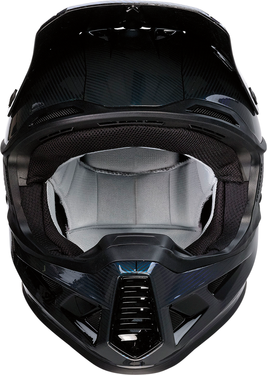 MOOSE OFFROAD F.I. Helmet - Agroid Camo - MIPS® - Iridescent Blue - Large 0110-7755