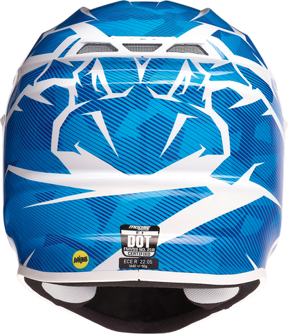 MOOSE OFFROAD F.I. Helmet - Agroid Camo - MIPS® - Blue/White - XL 0110-7770