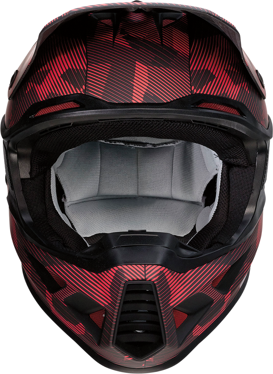 MOOSE OFFROAD F.I. Helmet - Agroid Camo - MIPS® - Red/Black - XS 0110-7759