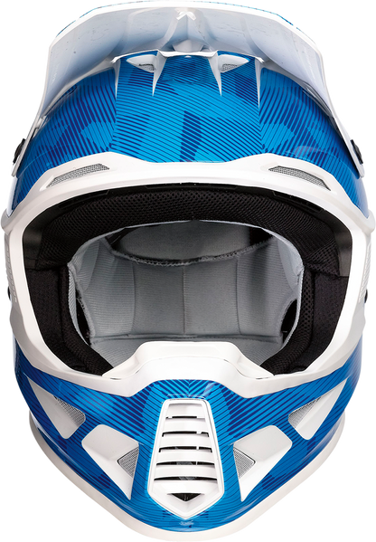 MOOSE OFFROAD F.I. Helmet - Agroid Camo - MIPS® - Blue/White - XL 0110-7770