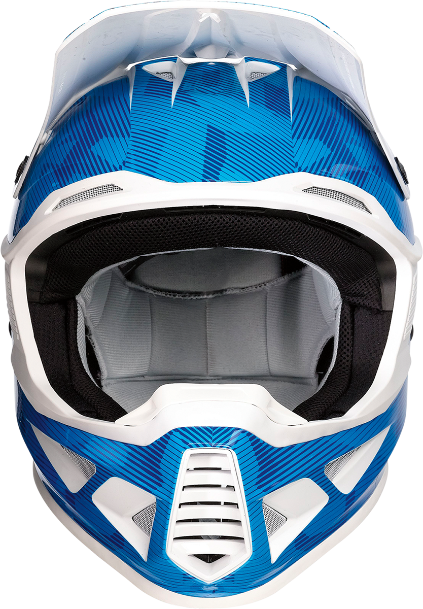 MOOSE OFFROAD F.I. Helmet - Agroid Camo - MIPS® - Blue/White - Large 0110-7769