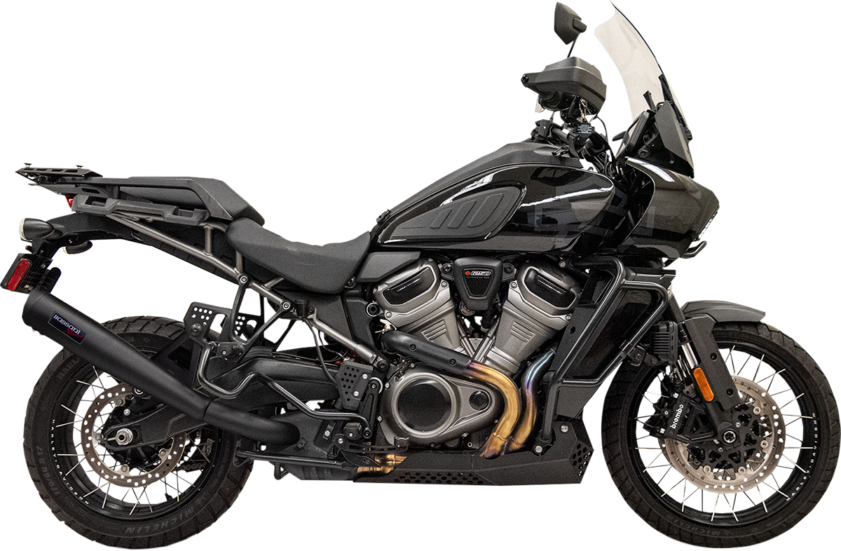 BASSANI XHAUST 4" Stainless Steel Slip-On Exhaust - Black 1P187SSB