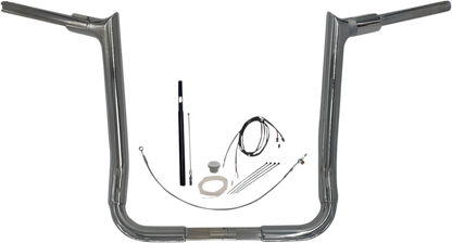 FAT BAGGERS INC. 1-1/2" EZ Install Pointed Top Handlebar Kit - 16" - Chrome 819016
