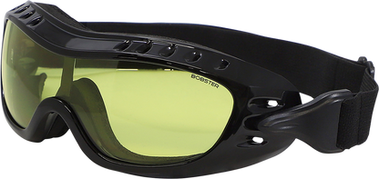 BOBSTER Night Hawk Goggle - Gloss Black - Yellow Lens BHAWK01Y