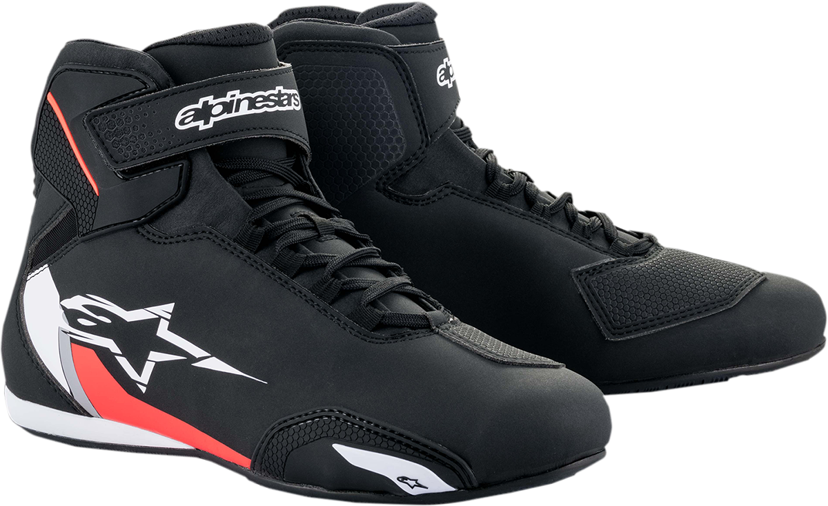 ALPINESTARS Sektor Shoes - Black/White/Red - US 14 / EU 48 2515518123114